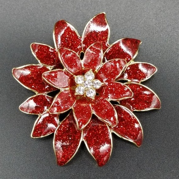 Macy's Jewelry - LIMITED EDITION HOLIDAY LANE, BROOCH POINSETTA NWT